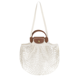 Longchamp Le Pliage Filet L Mesh Bag – Ecru vip time amman jordan
